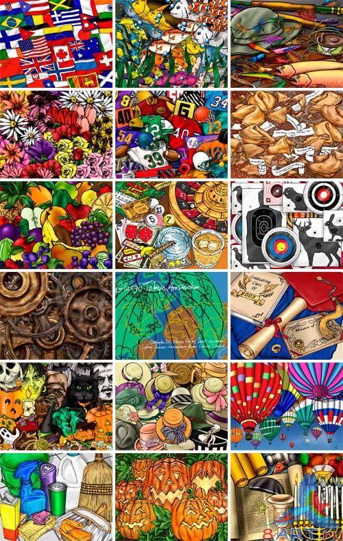 PSD Source - Life in illustrations PSD Source - Life in illustrations