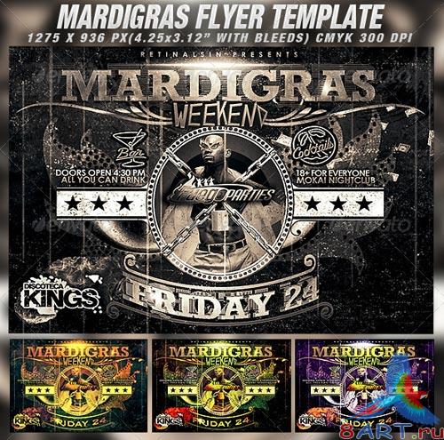 GraphicRiver Mardigras Weekend Flyer Template