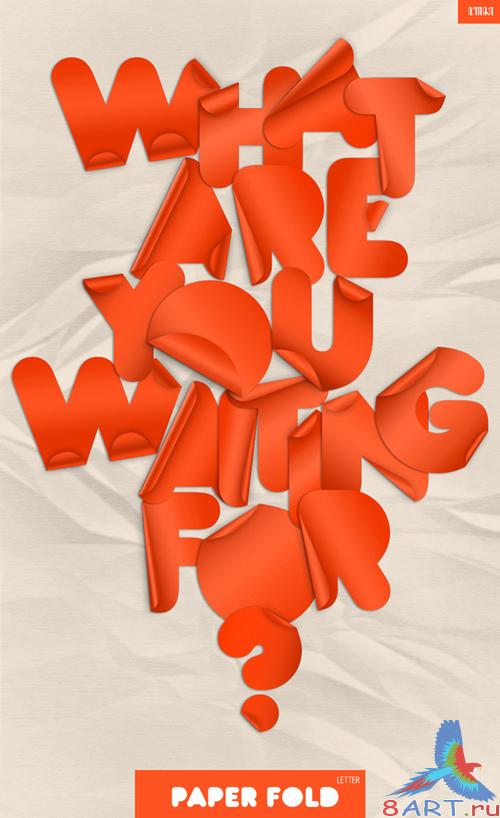 GraphicRiver Paper Fold - Letter - Custom Shape