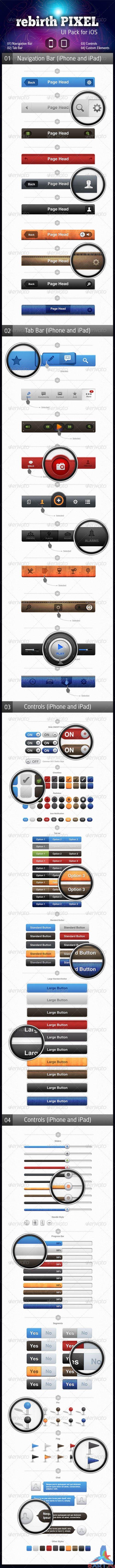 GraphicRiver - UI Pack for iOS by rebirthPIXEL 2577167 GraphicRiver - UI Pack for iOS by rebirthPIXEL 2577167