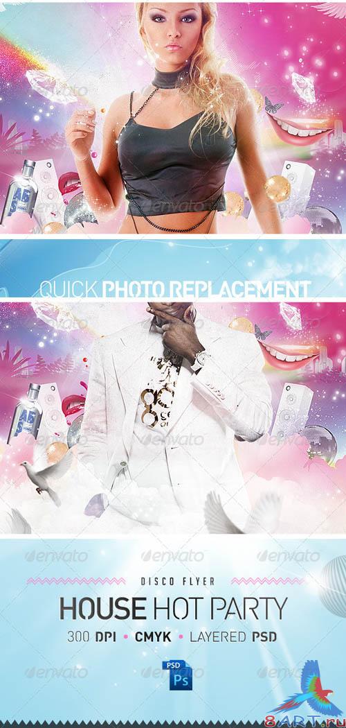 GraphicRiver House Party Disco Flyer Template