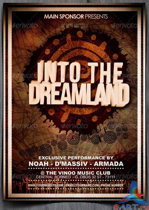 GraphicRiver Into The Dreamland Music Flyer