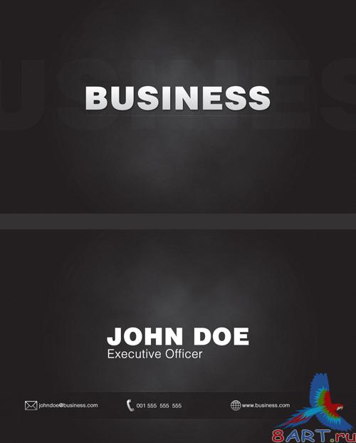 Black business cards - GraphicRiver