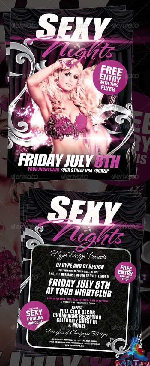GraphicRiver Sexy Nights Flyer Template