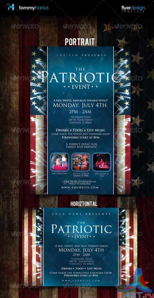 GraphicRiver Patriotic 4th Of July Flyer Template