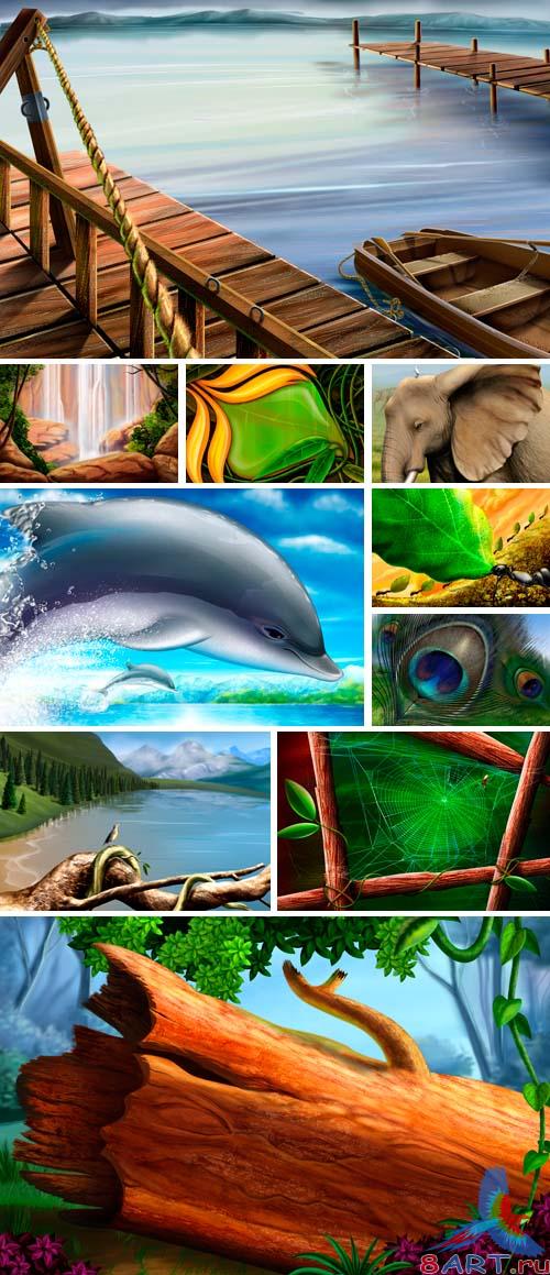 PSD Illustrations - nature 4