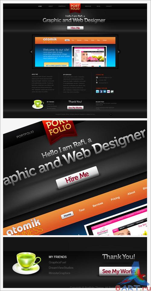 Dark Portfolio Design