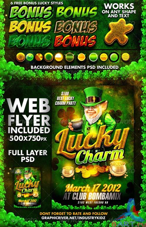 GraphicRiver St Patricks Day Photoshop Styles and Web Flyer