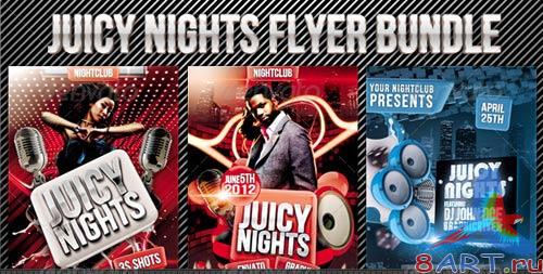 GraphicRiver Juicy Nights Flyer Template Bundle