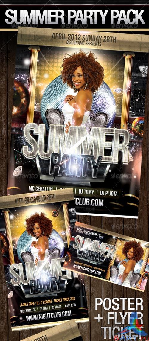 GraphicRiver Summer Party Pack GraphicRiver Summer Party Pack