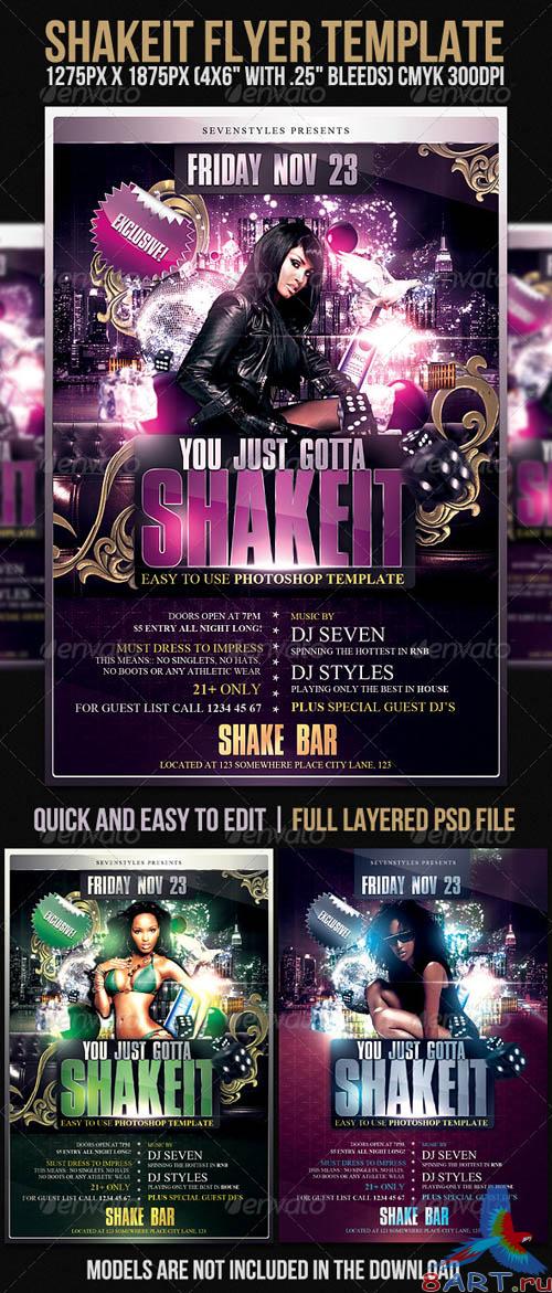 Graphicriver Shakeit Flyer Template - REUPLOAD
