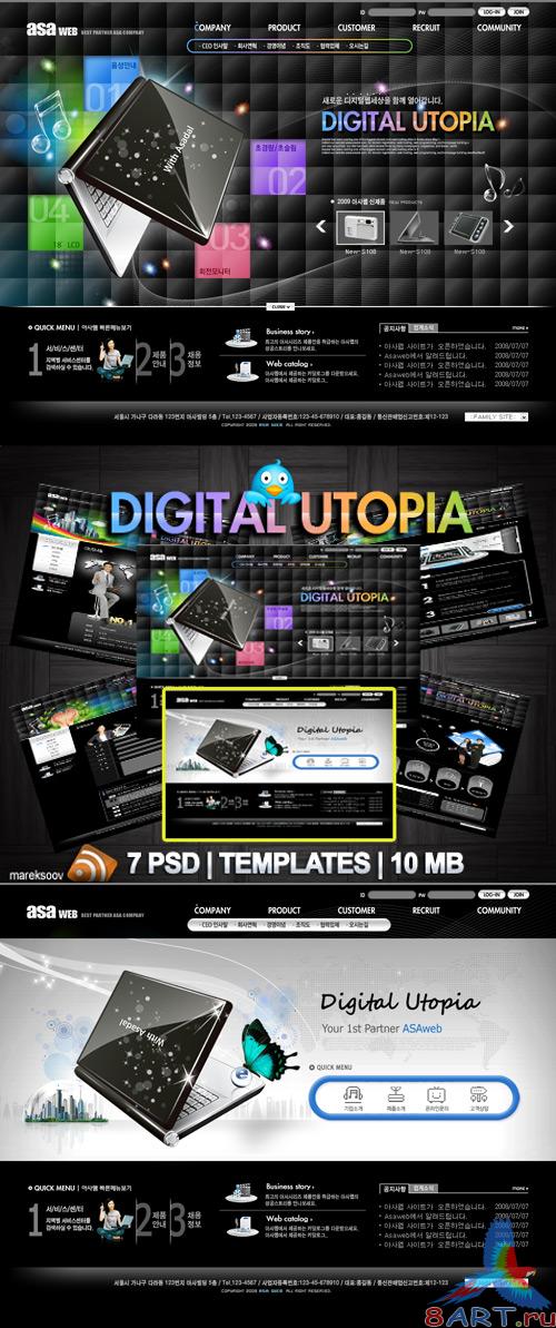 Digital Templates PSD Nr.160