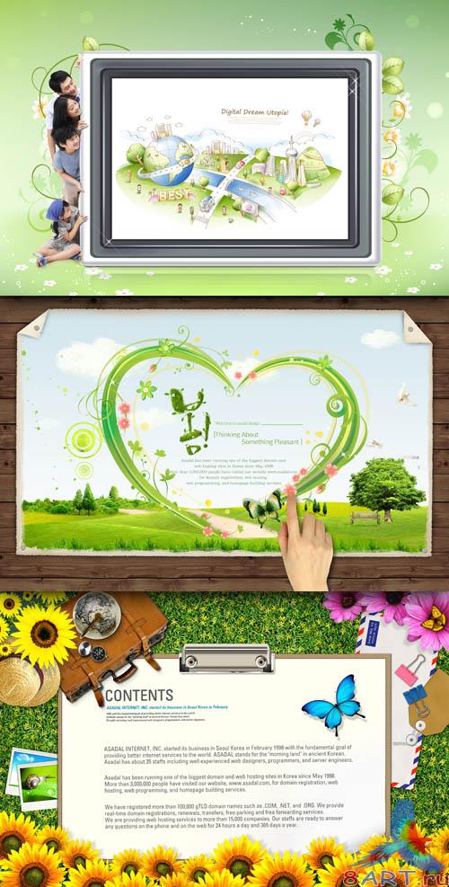 Sources - Butterflies and sunflowers