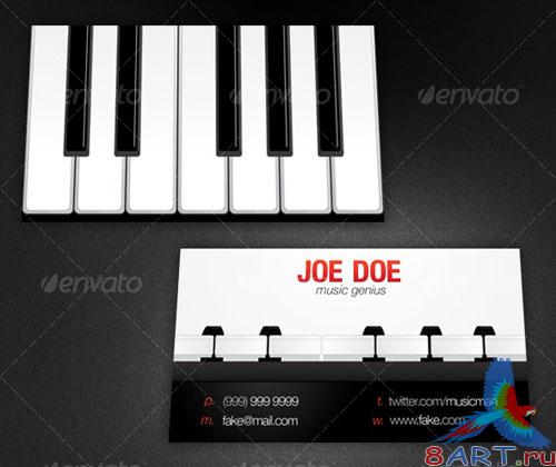 Piano Card � GraphicRiver