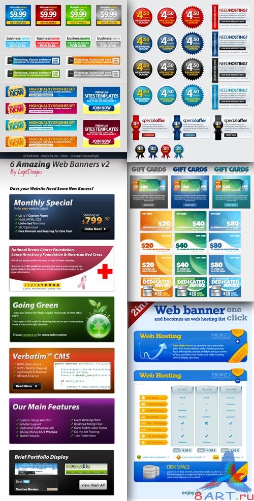 Promotional banners and cards