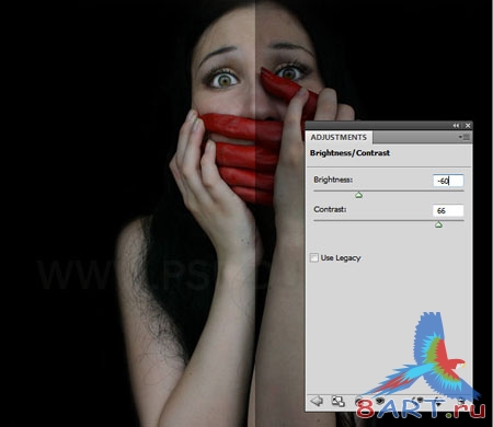 Плакат к фильму ужасов в Adobe Photosop Плакат к фильму ужасов в Adobe Photosop