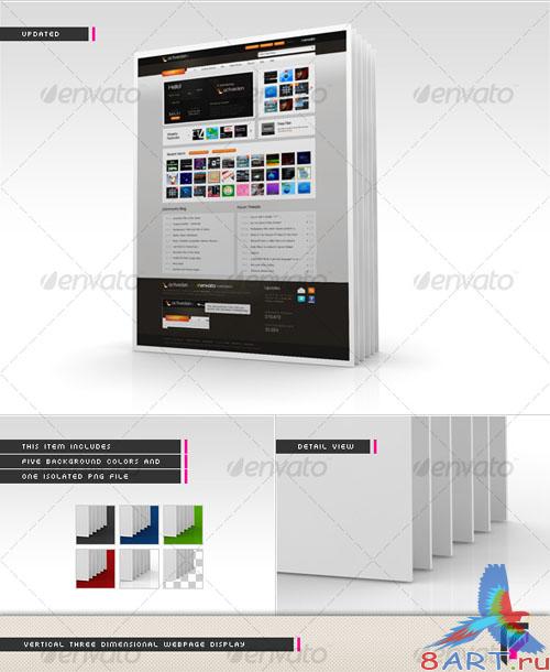 GraphicRiver 3D Webpage Display (Vertical)