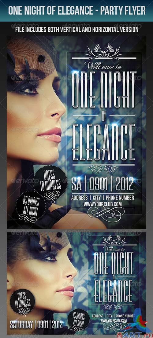 GraphicRiver One Night Of Elegance Party Flyer GraphicRiver One Night Of Elegance Party Flyer