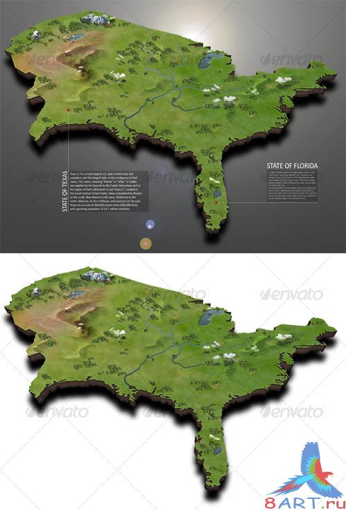 GraphicRiver USA Map