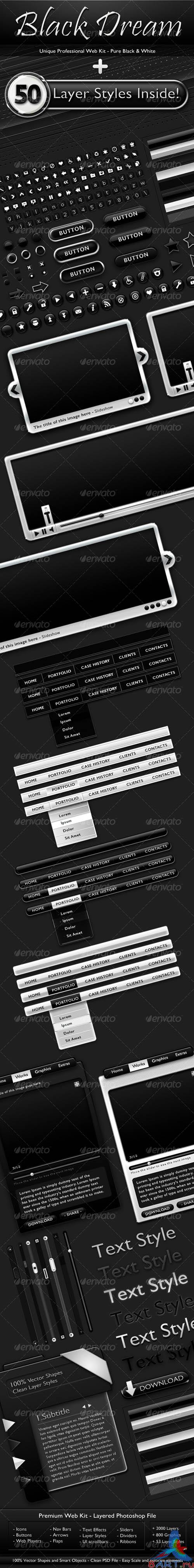 Black Dream - Professional Web Kit [GraphicRiver]