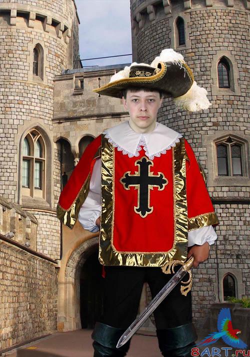 Шаблон с целью фотошопа - Мушкетер Шаблон в интересах фотошопа - Мушкетер