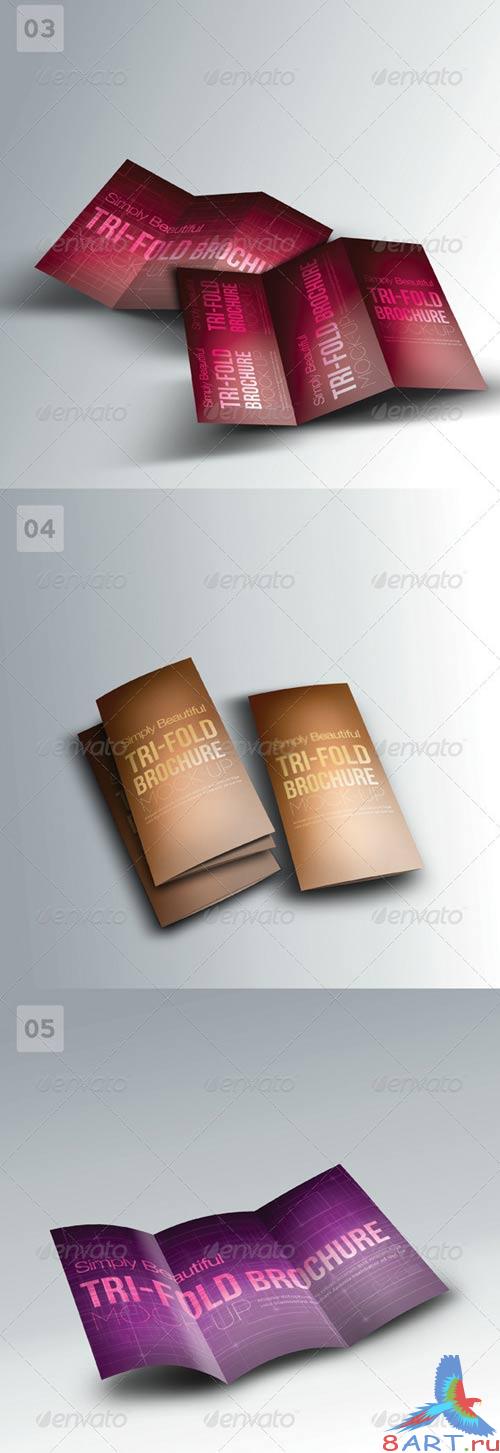 GraphicRiver Trifold Brochure Mock-ups 01
