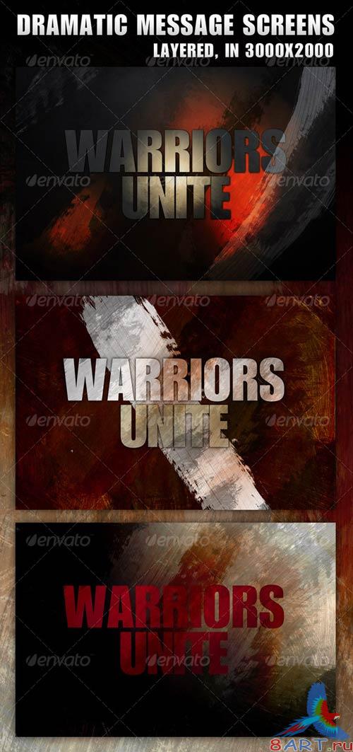 GraphicRiver 3 Dramatic Message Screens GraphicRiver 3 Dramatic Message Screens