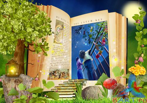 PSD frame - Fantasy place