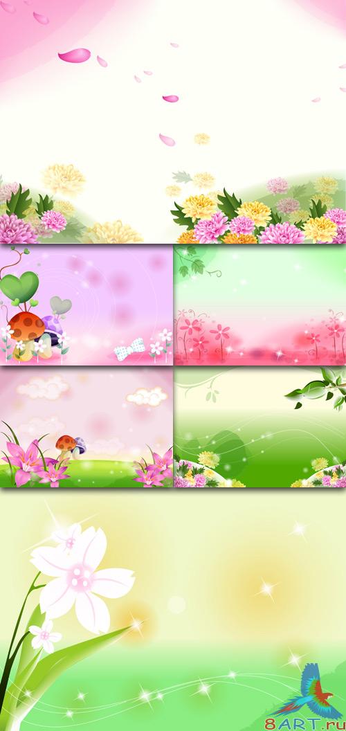 PSD Template - Fairytale Photoshop Backgrounds