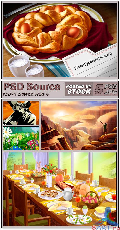 Layered PSD Files - Happy easter 5
