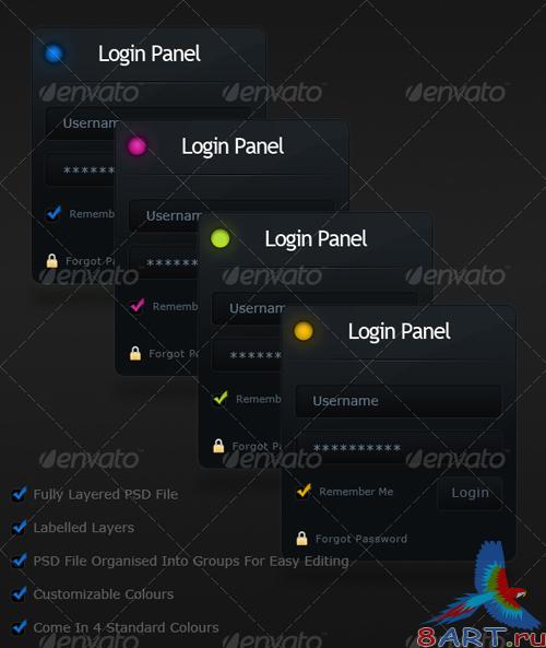 Clean Login Panel Clean Login Panel