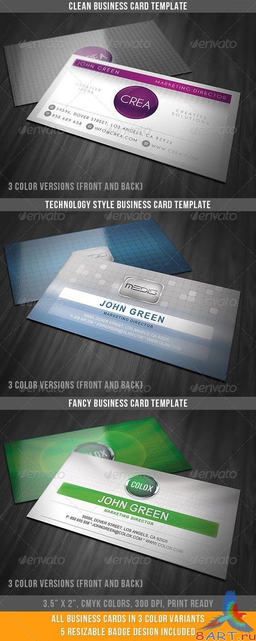 GraphicRiver Fancy And Clean Business Cards Bundle