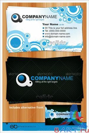 Generic Business Card - Circles and Halftones - GraphicRiver Generic Business Card - Circles and Halftones - GraphicRiver