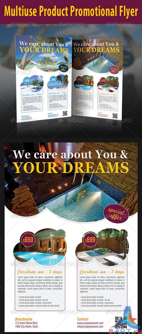 GraphicRiver Multiuse Product Promotional Flyer GraphicRiver Multiuse Product Promotional Flyer