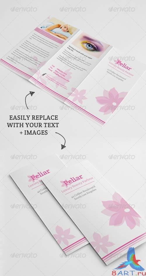 GraphicRiver Peliar Beauty / Hair Salon 3 Fold Brochure