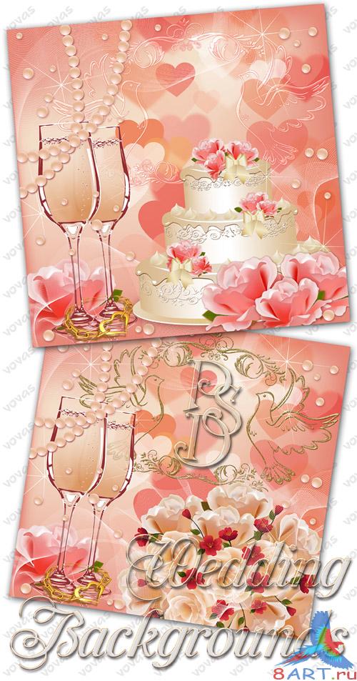 Layered PSD sources Wedding backgrounds ������������ PSD �������� ��� ��������� ����