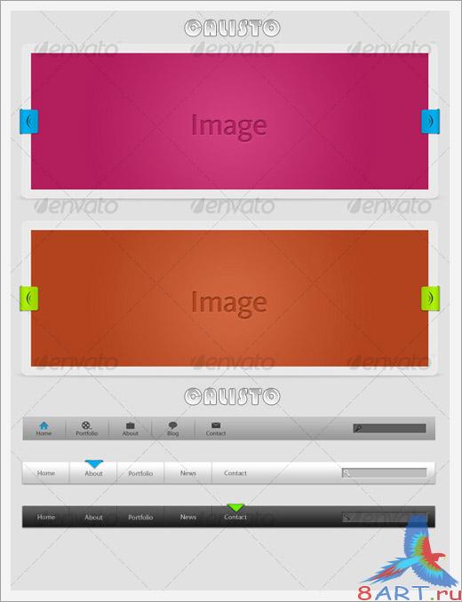 Minimalist Web 2.0 Elements Pack - GraphicRiver