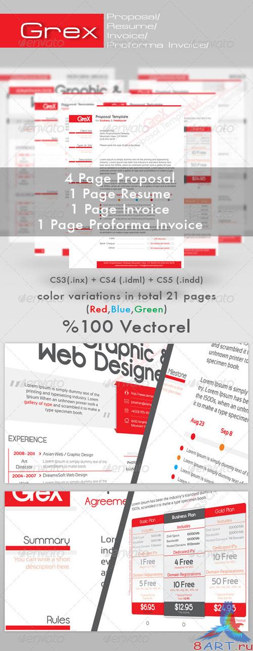 GraphicRiver Grex Proposal/Resume/Invoice Template Package GraphicRiver Grex Proposal/Resume/Invoice Template Package