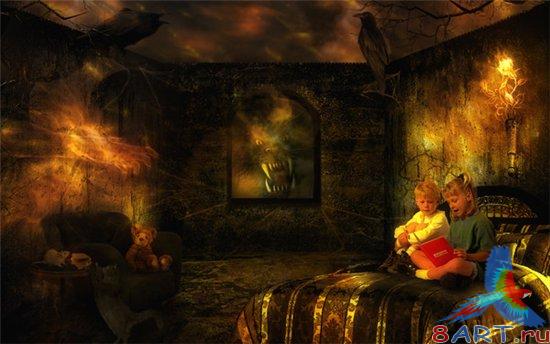 PSD исходник - миф в ночь PSD исходник - миф в ночь