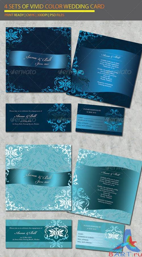 GraphicRiver 4 items Wedding Card