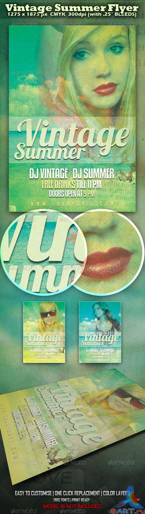 GraphicRiver - Vintage Summer Flyer 2561749