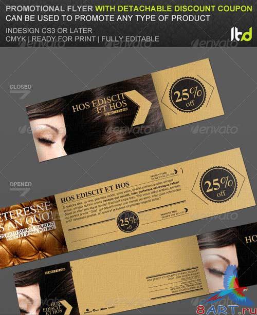 GraphicRiver Promotional Flyer With Detachable Discount Coupon GraphicRiver Promotional Flyer With Detachable Discount Coupon