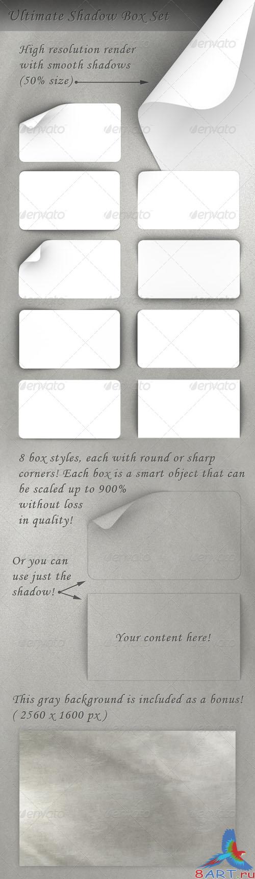 GraphicRiver Web Content Boxes with Shadows