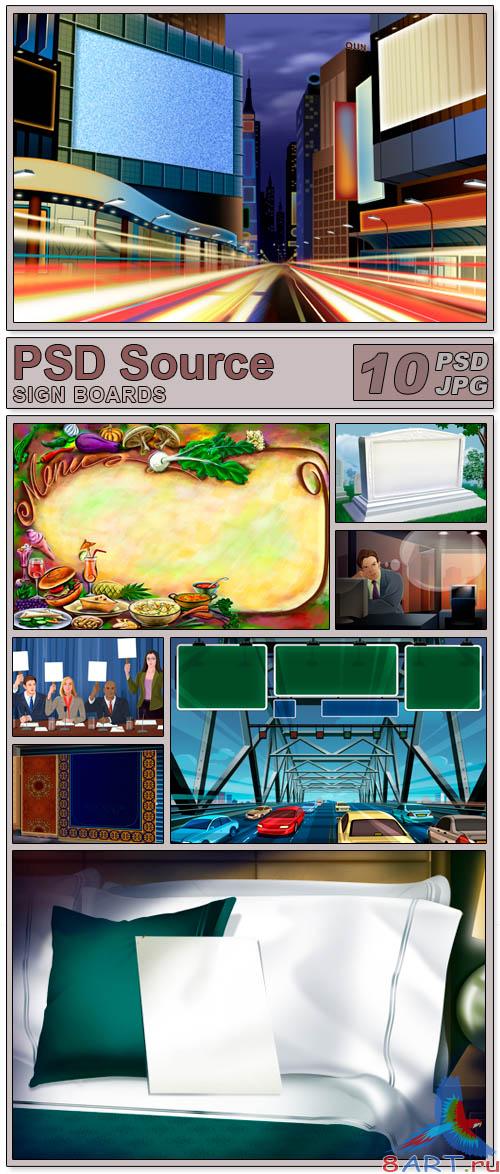 Sign Boards - PSD