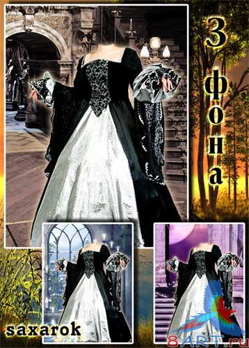 Исторический фотокостюм с целью леди " в течение замке". Исторический фотокостюм чтобы леди " на замке".