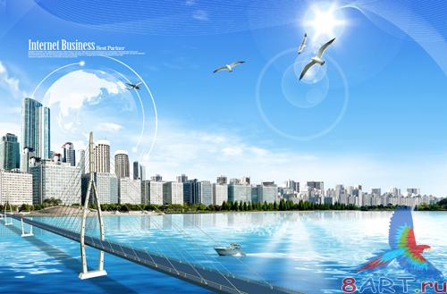 Sources - View of the beautiful city