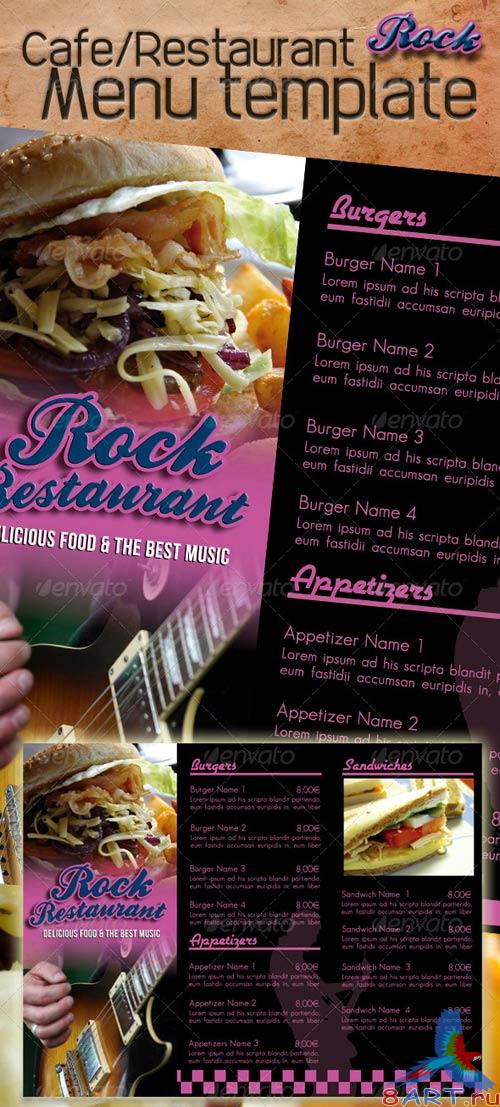 GraphicRiver Rock Cafe Restaurant Menu Template