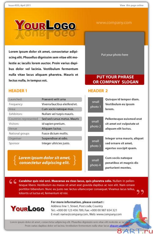 PSD Template - Pure Style E-newsletter