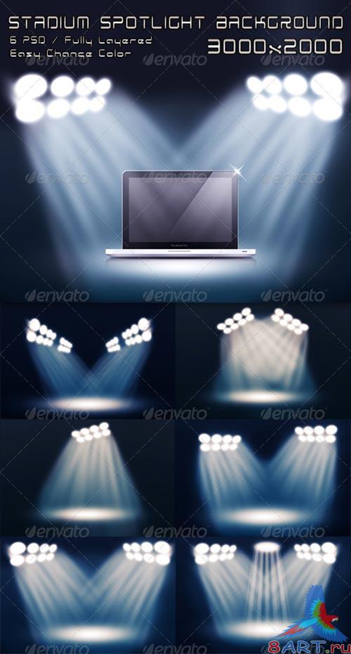 GraphicRiver Stadium Spotlight Background