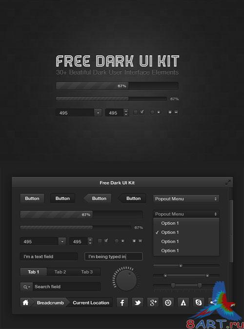 Dark UI Kit - MediaLoot Dark UI Kit - MediaLoot